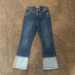 LOFT Kick Crop Ombré Jeans Size 24 Petite NWOT